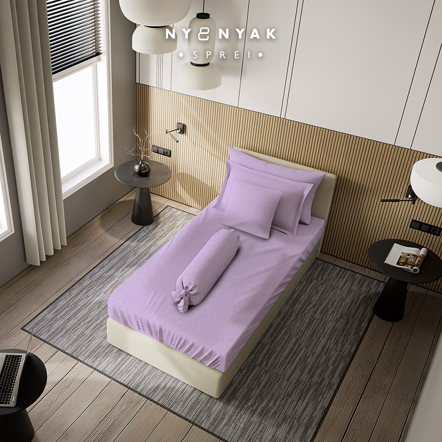 Sprei Nyenyak Premium Jewel Lilac