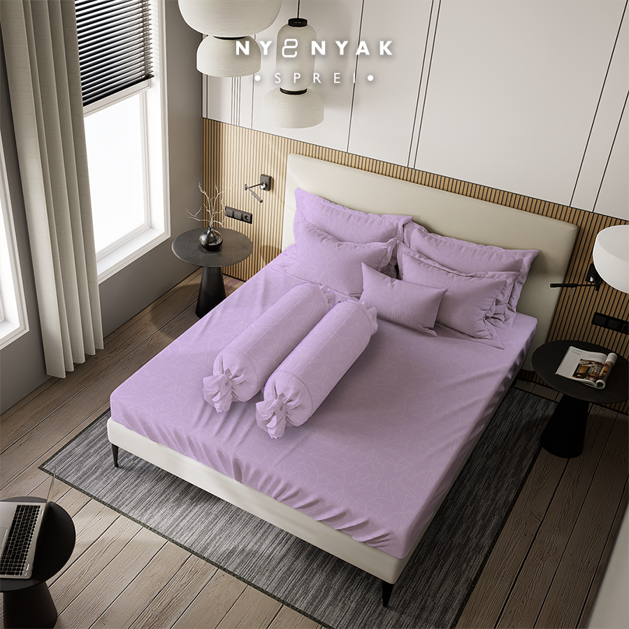 Sprei Nyenyak Premium Jewel Lilac