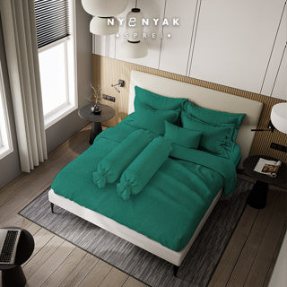 Sprei Nyenyak Premium Linens - Royal Forest Green
