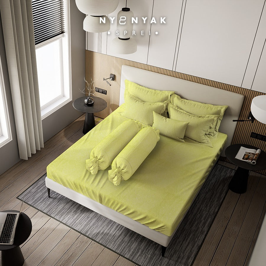 Sprei Nyenyak Premium Linens - Royal Parmesan Yellow