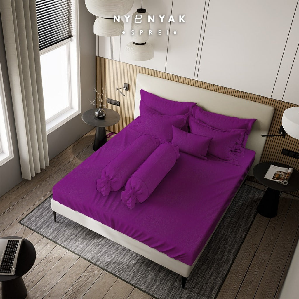 Sprei Nyenyak Premium Linens - Royal Mulberry