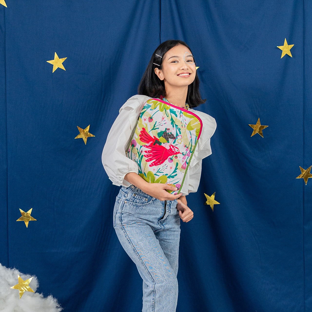 Sovlo Pluffy Laptop Sleeve - Case Laptop Kerja - Bird_ALF