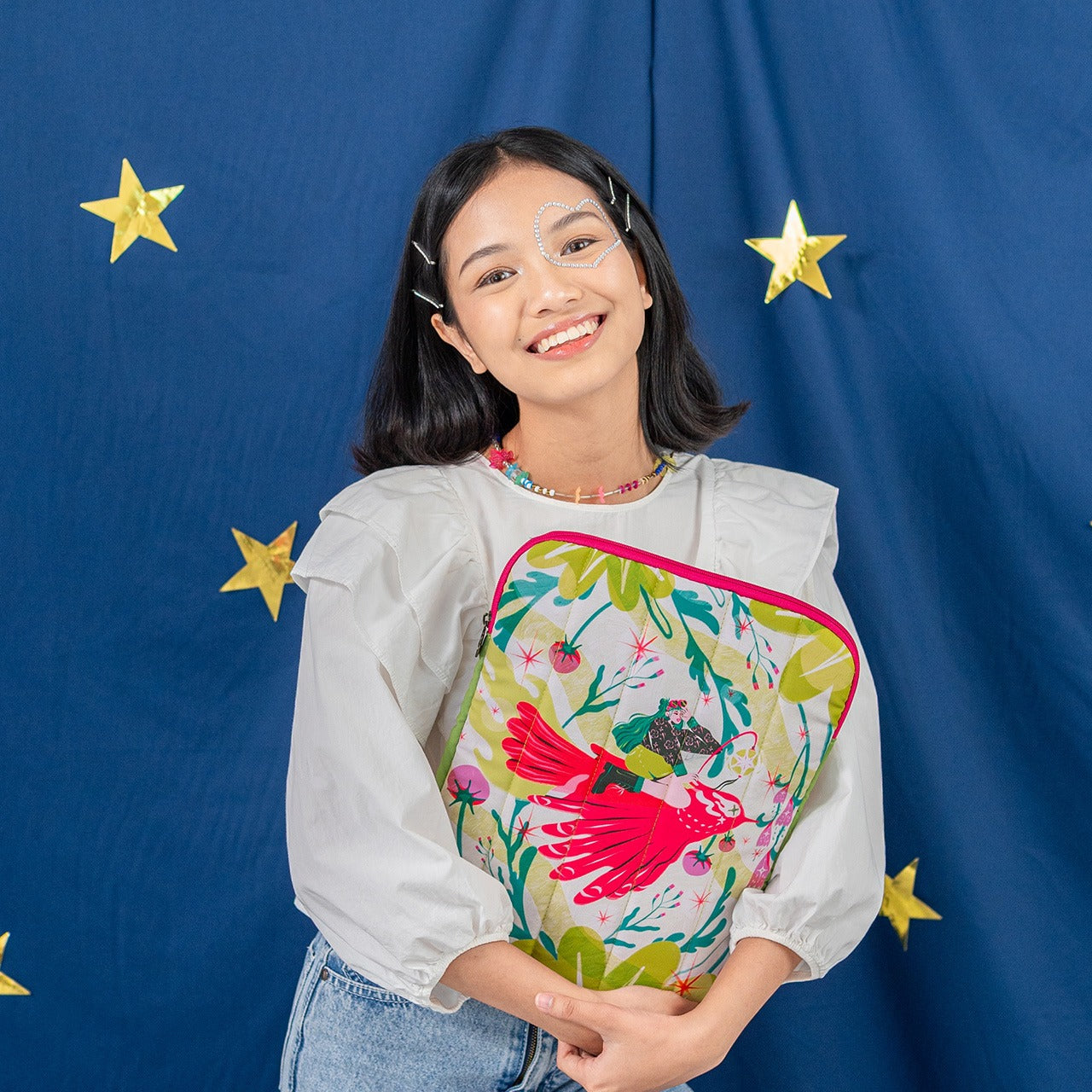 Sovlo Pluffy Laptop Sleeve - Case Laptop Kerja - Bird_ALF