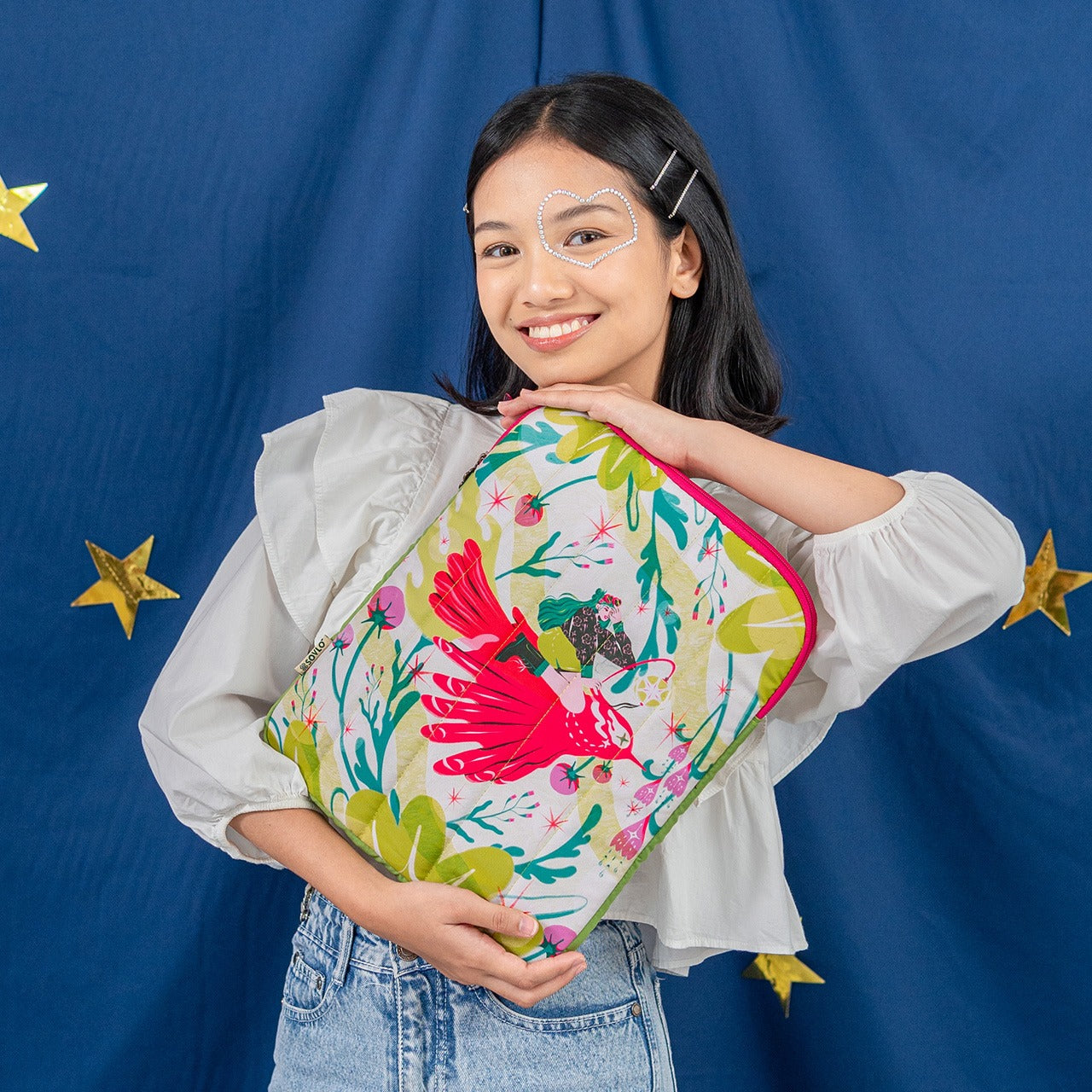 Sovlo Pluffy Laptop Sleeve - Case Laptop Kerja - Bird_ALF