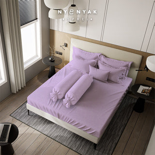 Sprei Nyenyak Premium Jewel Lilac - 200x200 / 180x200 / 160x200 - Super King