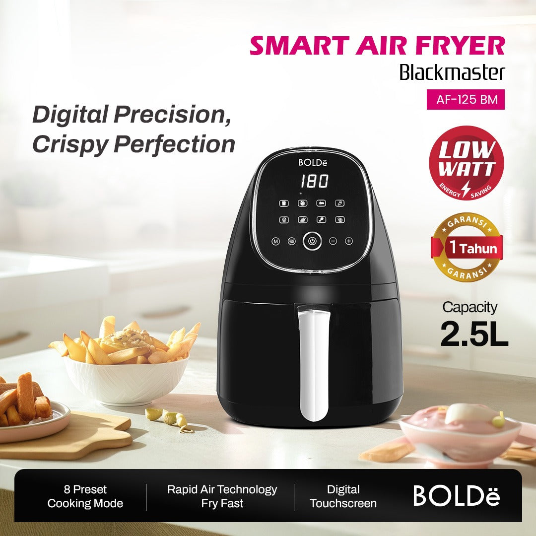 BOLDe Smart Air Fryer Black master - Air fryer 2.5L