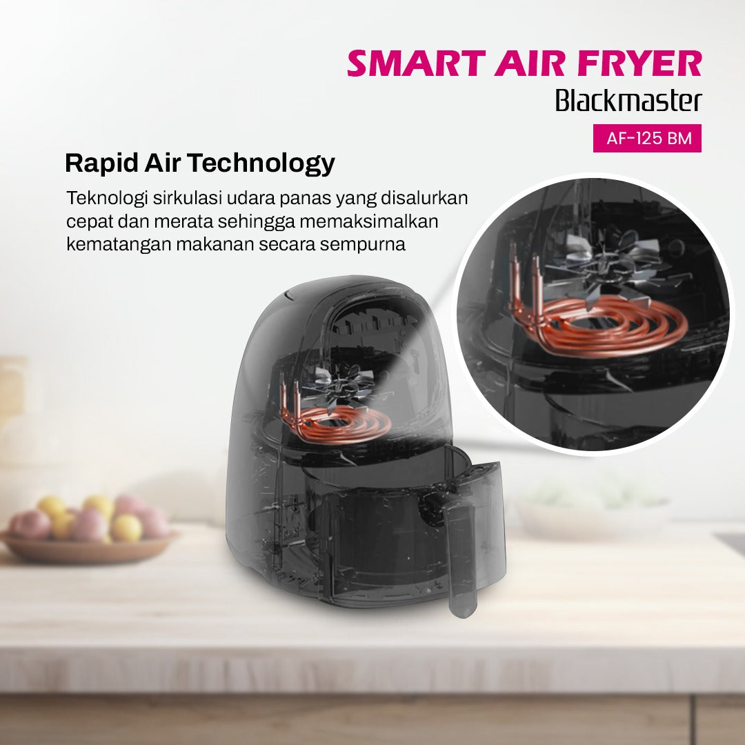 BOLDe Smart Air Fryer Black master - Air fryer 2.5L