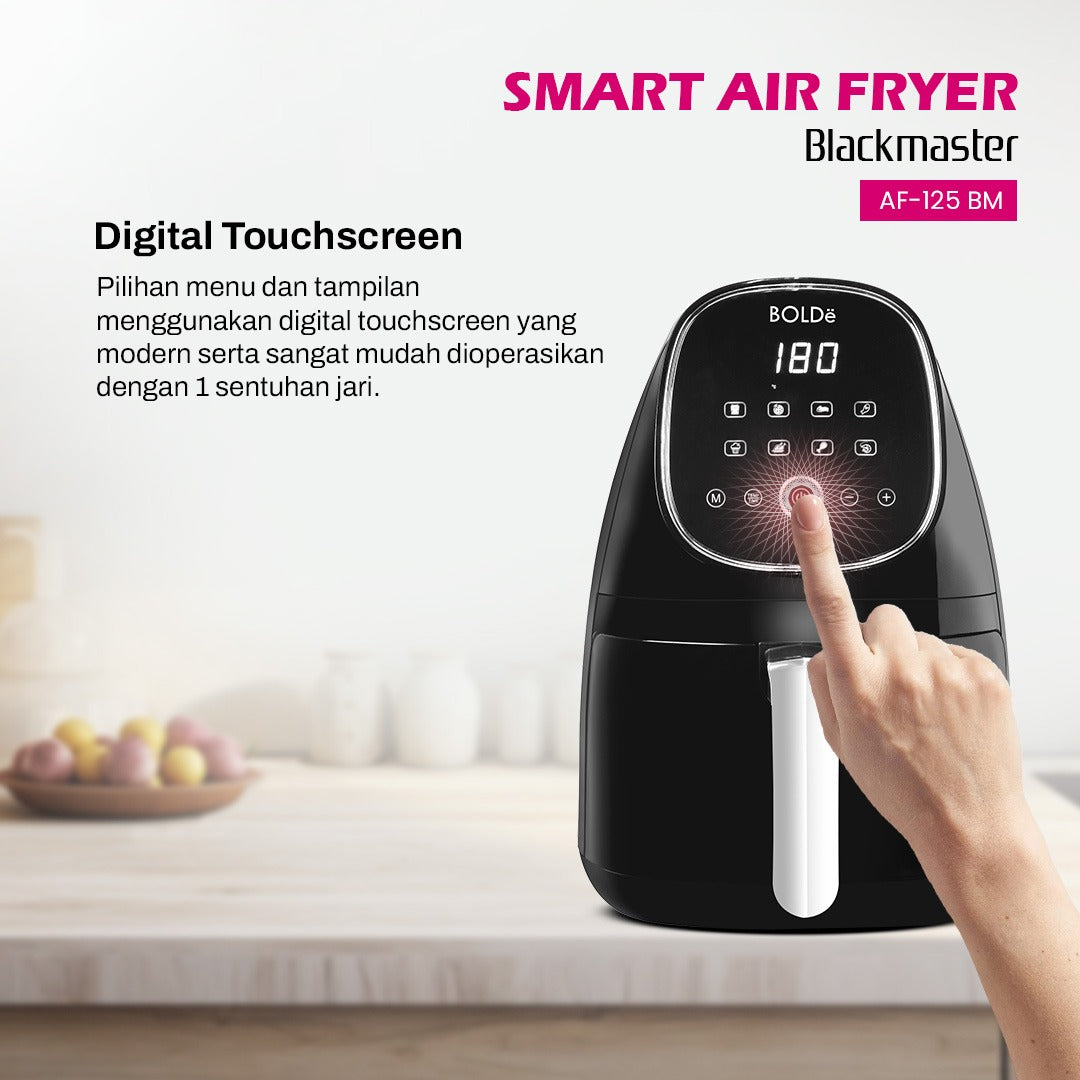 BOLDe Smart Air Fryer Black master - Air fryer 2.5L