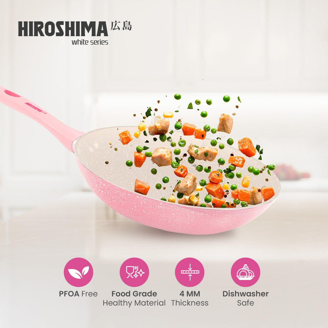 Hiroshima White Series Fry Pan 20cm