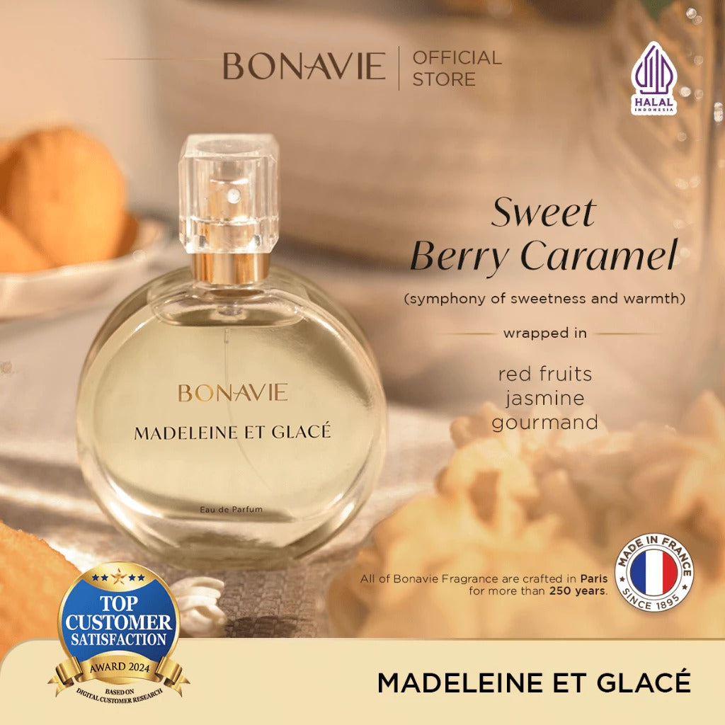 Bonavie Eau de Parfum - Madeleine et Glace 30ml Parfum Wangi Tahan Lama EDP Gourmand