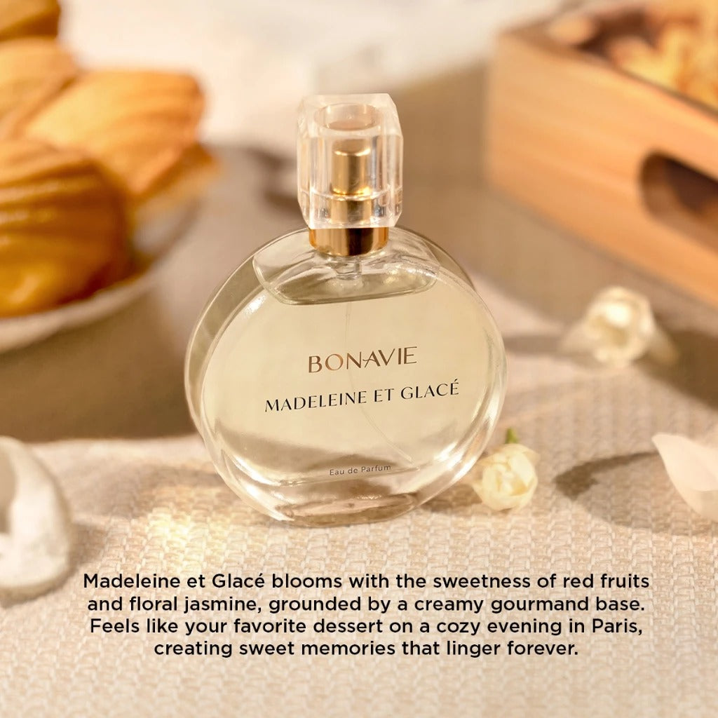 Bonavie Eau de Parfum - Madeleine et Glace 30ml Parfum Wangi Tahan Lama EDP Gourmand