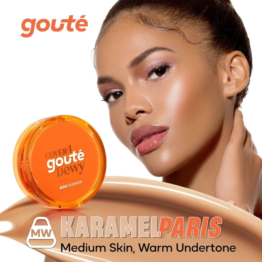 Goute Cushion Cover 4 Dewy - Flawless Minim Oksidasi & Ringan Long Lasting Goucushion - MW Karamel Paris