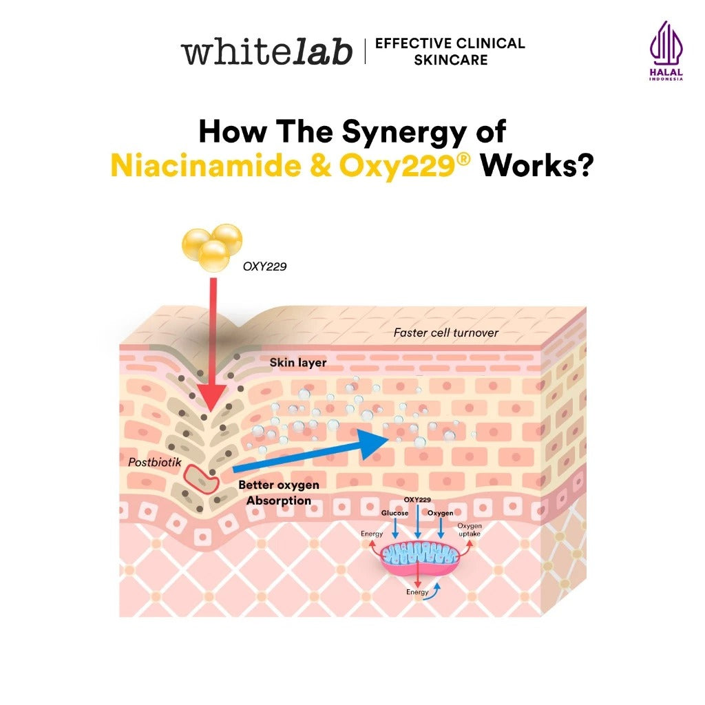 Whitelab Serum Niacinamide 5% Brightening Booster - Cerah Maksimal untuk Kulit Sensitif N5-Dose+ 2.0