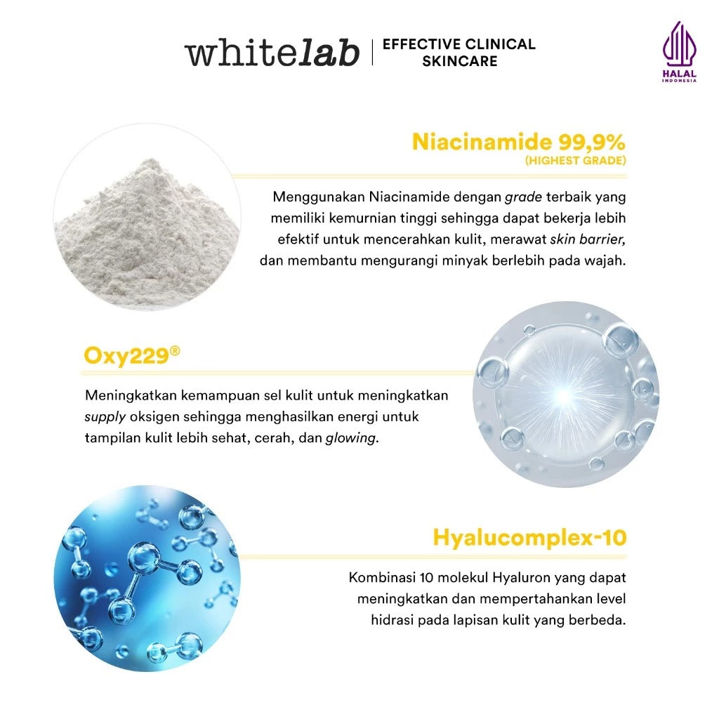 Whitelab Water Moisturizer Brightening - Pelembap Hidrasi Pencerah Wajah N-Dose+ 2.0