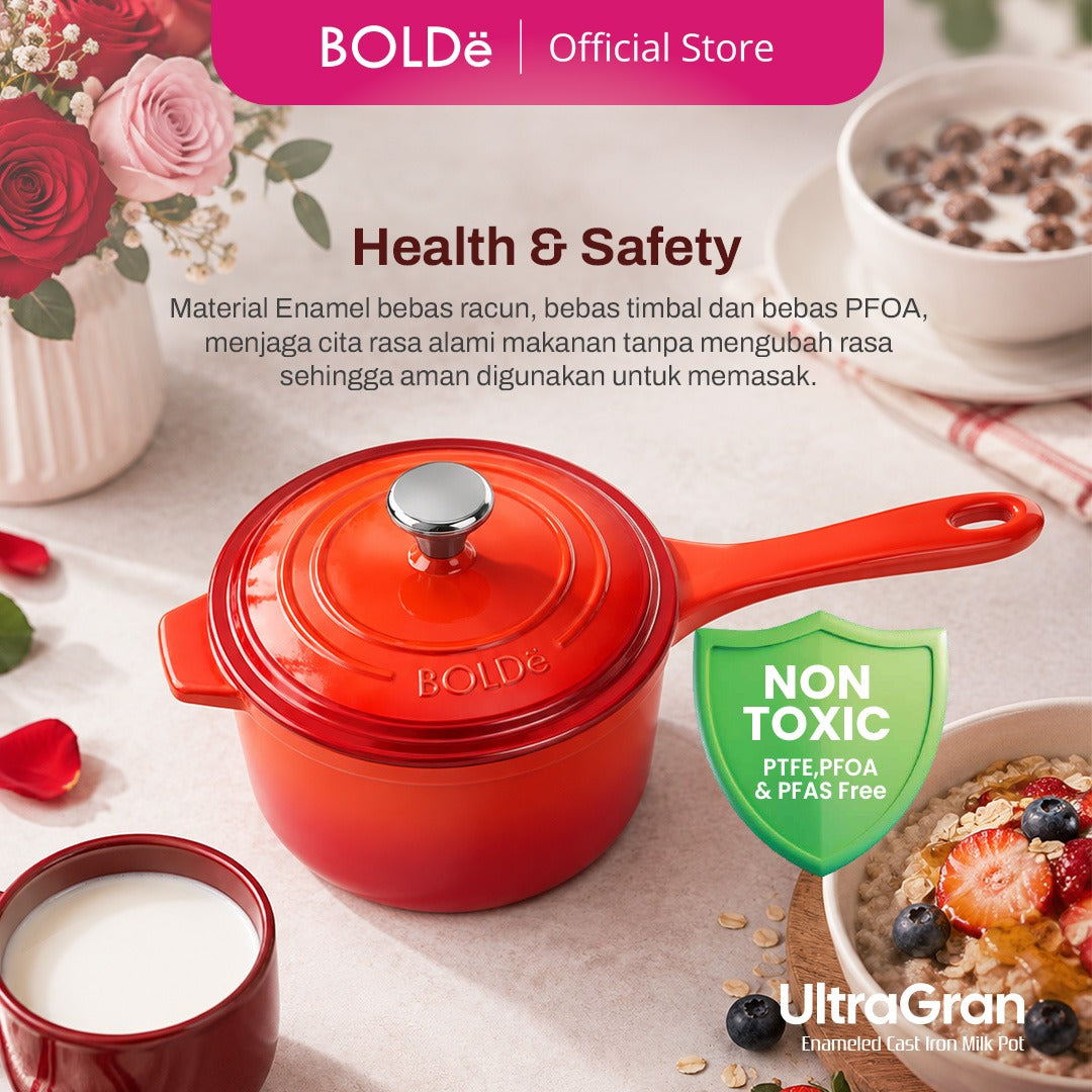 BOLDë UltraGran Enameled Cast Iron Milk Pot 16 Cm