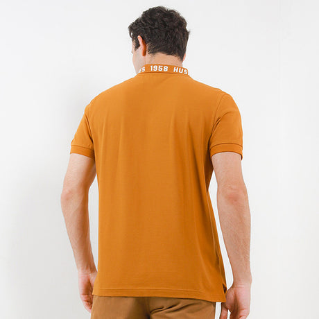 Hush Puppies Pakaian Pria Polo Piko In Mustard