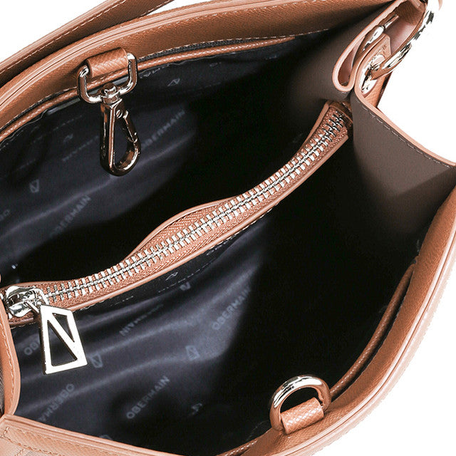 Obermain Bags Wanita Chloe Top Handle In Brown