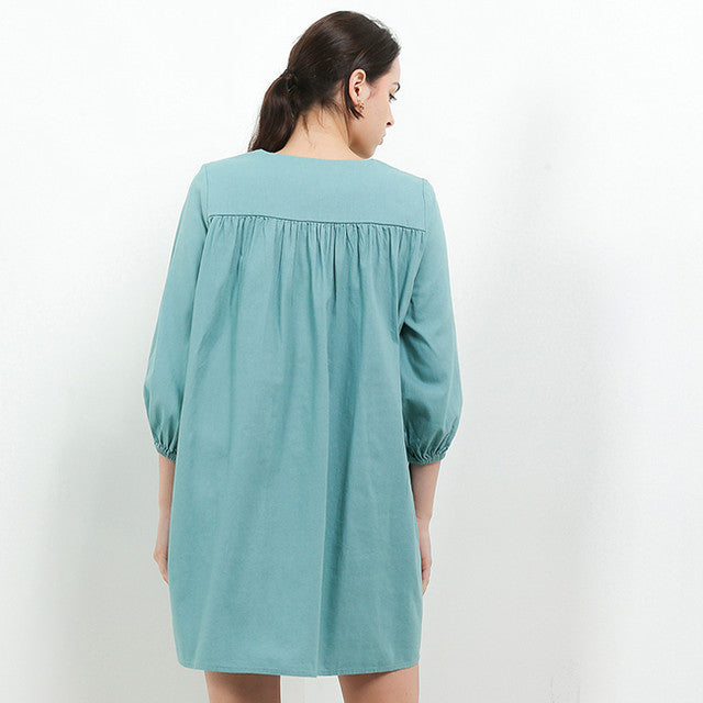 Hush Puppies Pakaian Wanita Dress Verda In Green