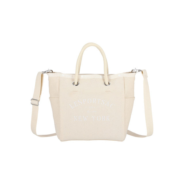Canvas Sm Easy Tote In Meringue Canvas Logo