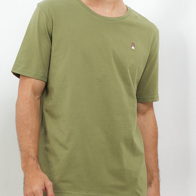 Hush Puppies Pakaian Pria T Shirt Leviero 4 In Olive