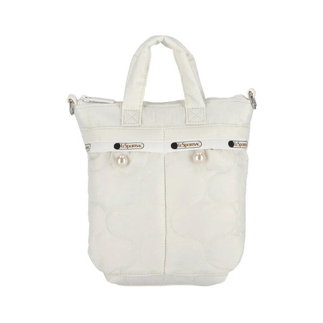 LeSportsac Tas Wanita Tote bag Small Helmet Bag In White Quilt