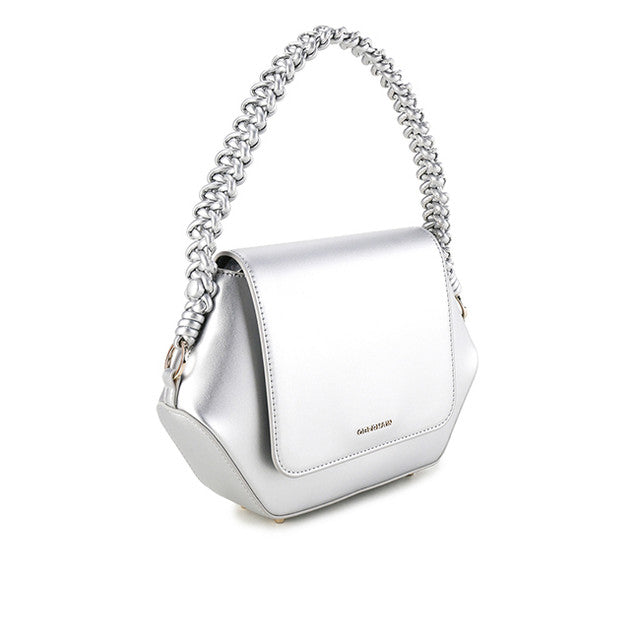Obermain Bags Wanita Top Handle Betty Hexagonal In Silver
