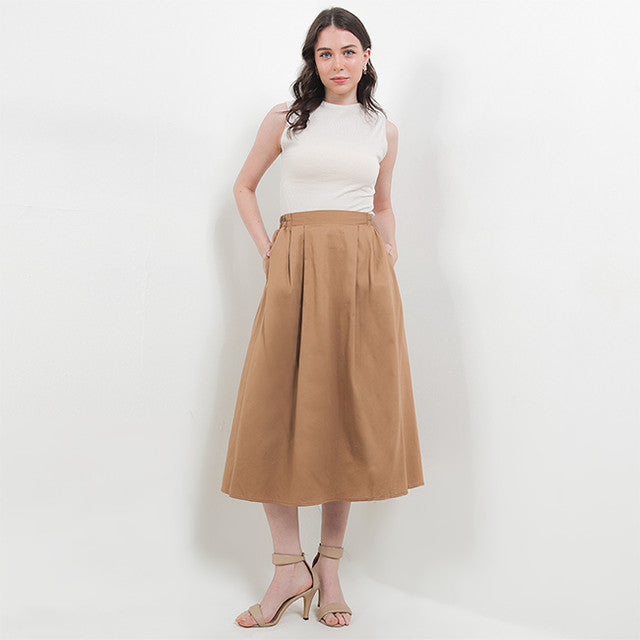 Hush Puppies Pakaian Wanita Skirt Aksana In Camel