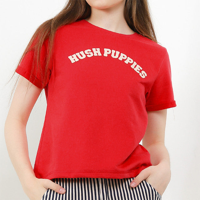 Hush Puppies Pakaian Wanita T Shirt Bsc Glena 2 In Red
