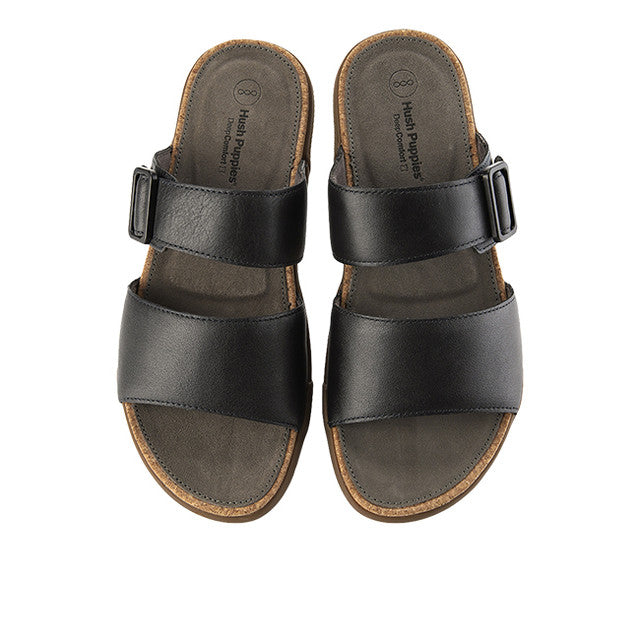 Hush Puppies Sandal Pria Asahi Jake 2 Straps In Dark Grey