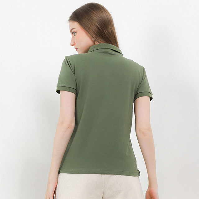 Hush Puppies Pakaian Wanita Ardith 5 Polo In Olive