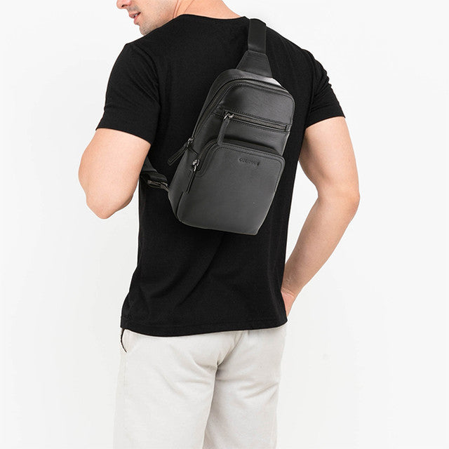 Obermain Tas Pria Beckham Chest Bag - L In Black