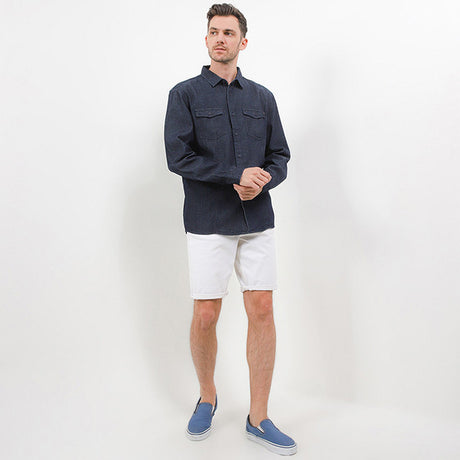 Hush Puppies Pakaian Pria Shirt Windermalt In Dark Blue