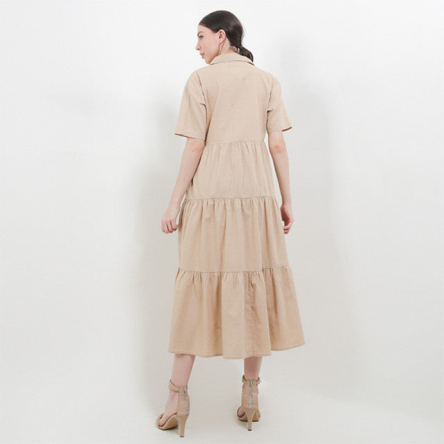 Hush Puppies Pakaian Wanita Dress Narita In Khaki