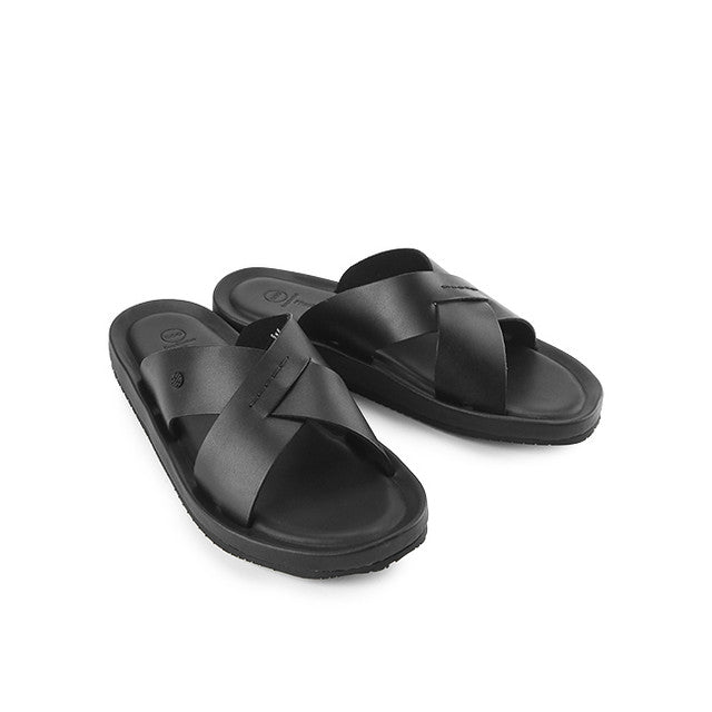 Hush Puppies Sandal Pria Spear Axel Cross In Black