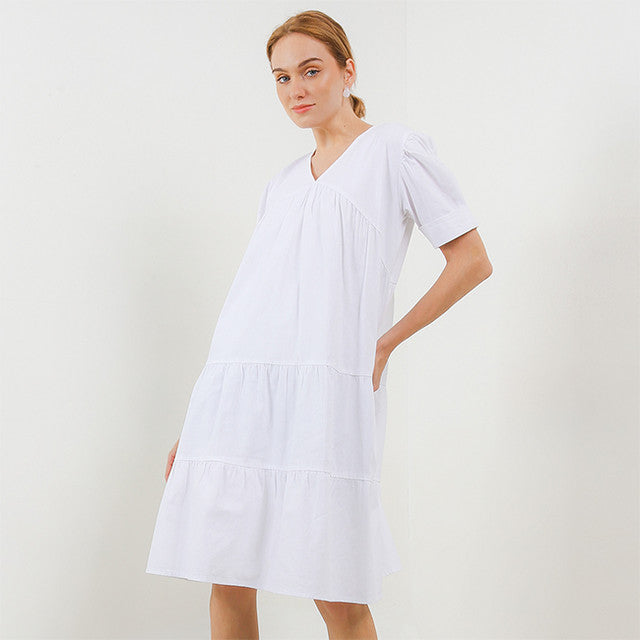 Hush Puppies Pakaian Wanita Others Dc Shevanya In White