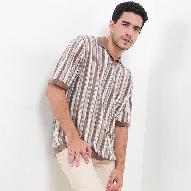 Obermain Pakaian Pria Polo Flint In Brown