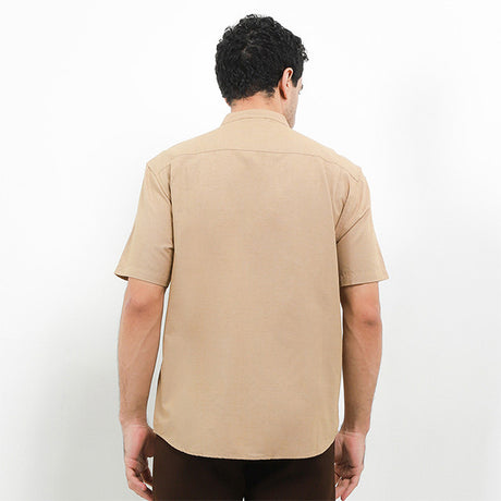 Hush Puppies Pakaian Pria Shirt Kola In Khaki