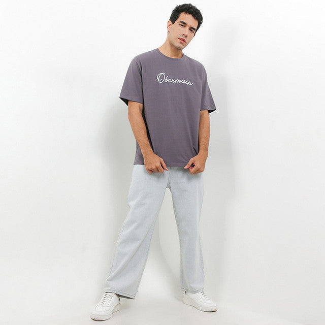 Obermain Pakaian Pria T Shirt Colombus In Dark Gray