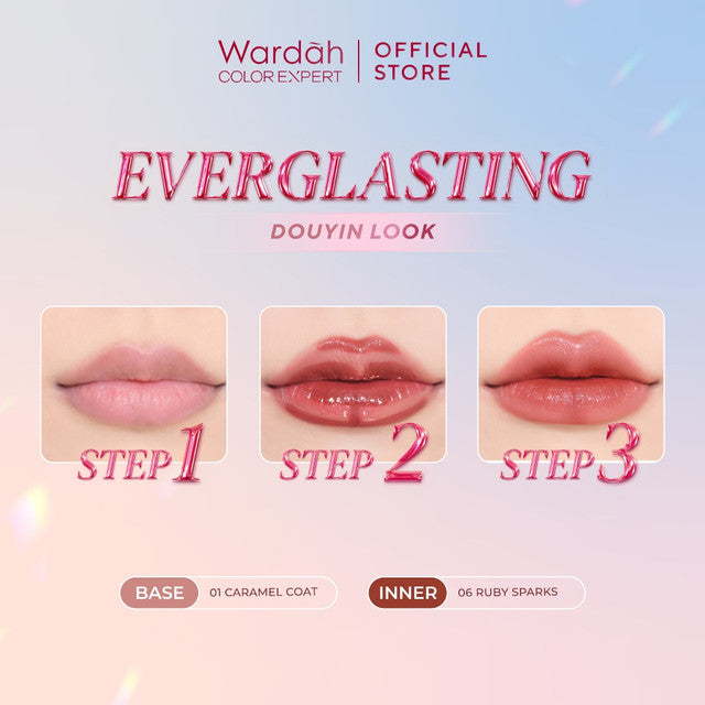 Wardah Glasting Liquid Lip 02 Peach Polish