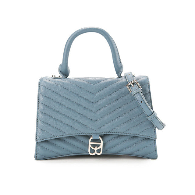 Layla Top Handle Bag (M) In Dusty Blue