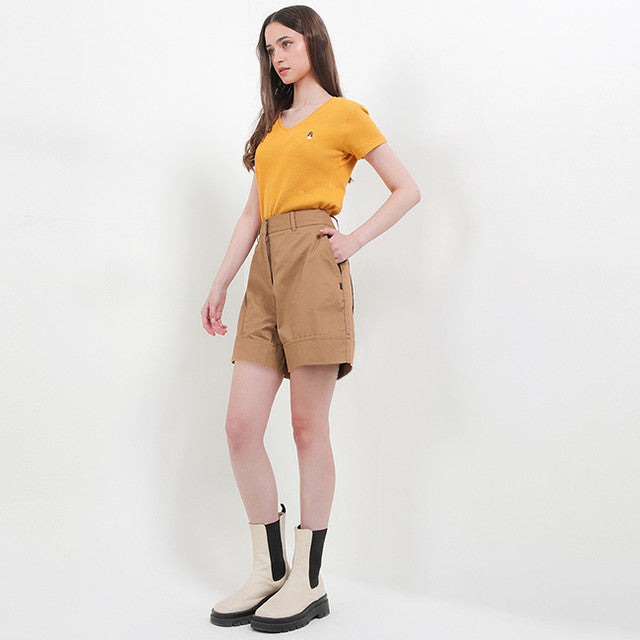 Hush Puppies Pakaian Wanita Short Pants Moguri In Brown