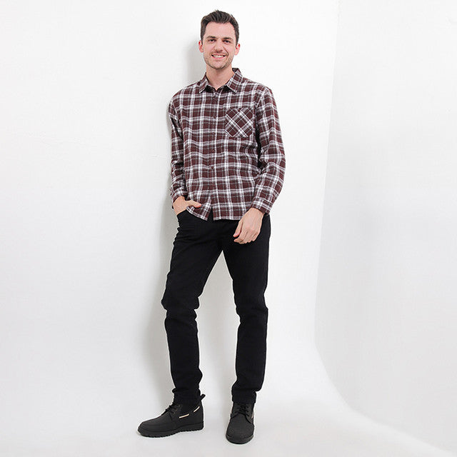 Hush Puppies Pakaian Pria Shirt Jimnu In Brown