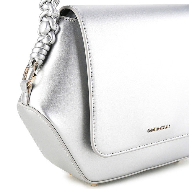 Obermain Bags Wanita Top Handle Betty Hexagonal In Silver