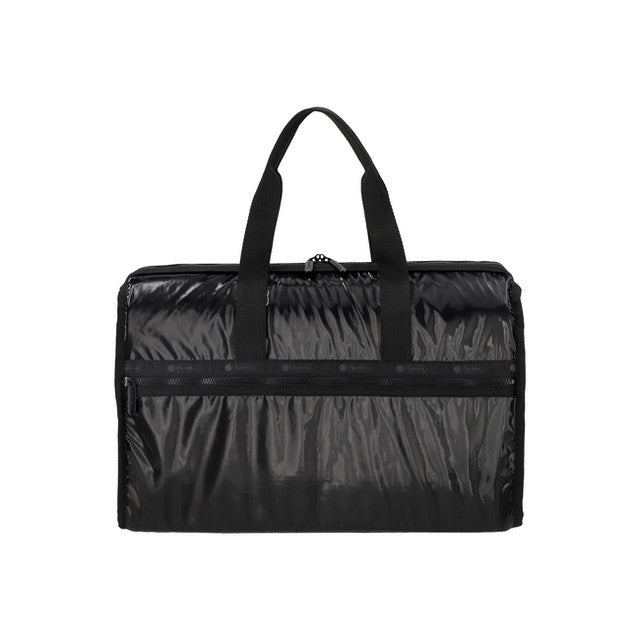 Deluxe Lg Weekender In Black Shine