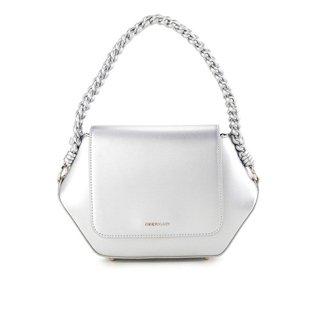 Obermain Bags Wanita Top Handle Betty Hexagonal In Silver