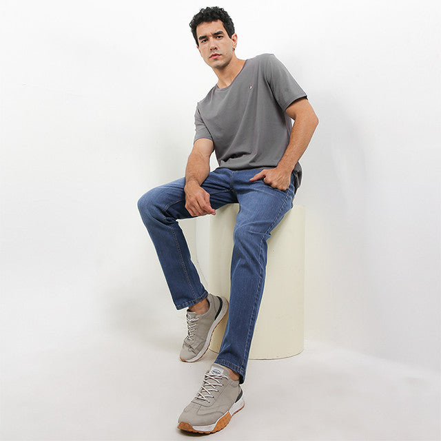 Hush Puppies Pakaian Pria T Shirt Leviero 4 In Dark Grey