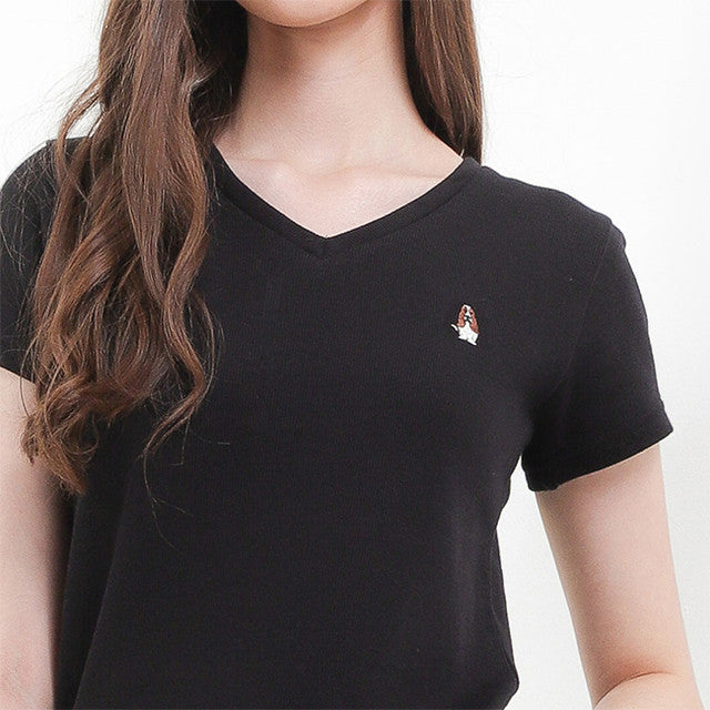 Hush Puppies Pakaian Wanita T Shirt Bsc Vella In Black