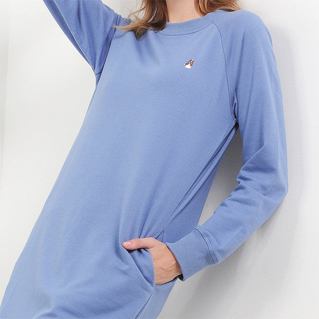 Hush Puppies Pakaian Wanita Dress Bsc Belly In Blue