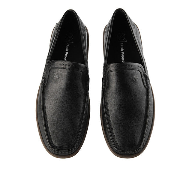 Hush Puppies Sepatu Pria Dymond Loafer In Black Leather