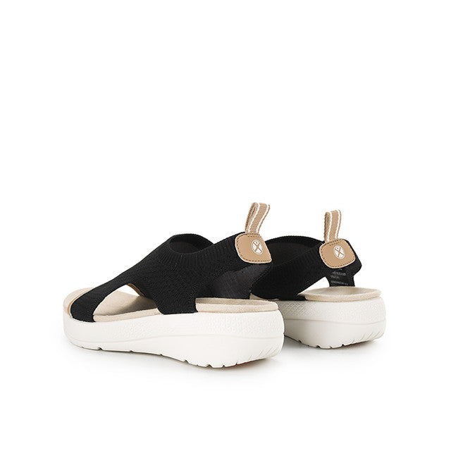 Hush Puppies Wanita Sling Back Breathe Knit Sandal In Black